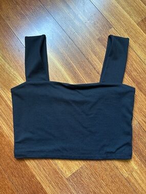Susana Monaco NWOT Black Square Neck Crop Top